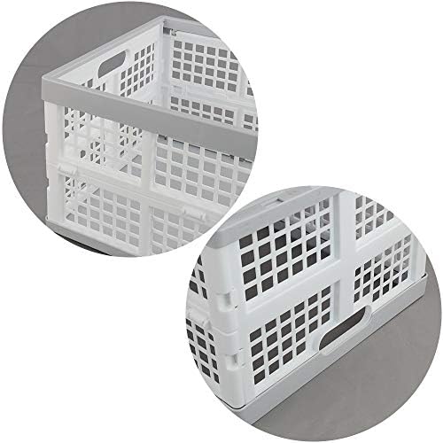 Vababa 28 L Plastic Collapsible Storage Bins, Set of 3 - Image 3