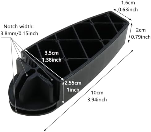 8PCS 100x35x25mm Wire Cube Organiser ABS Plastic Modular Shelf Connector Black Grid Cube Connector Tall Clip Suitable for Wardrobes Shoe Cabinets Storage Bins - Image 3
