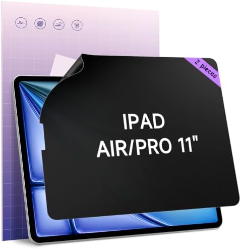 2 Pcs Privacy Screen Protector For iPad Air 4th/5th & iPad Pro 11 2018-2022 by IPROKKO