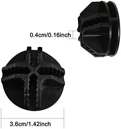 C&AHOME 24 pcs Wire Cube Plastic Connectors for Metal Cube Grid Unit Black - Image 3