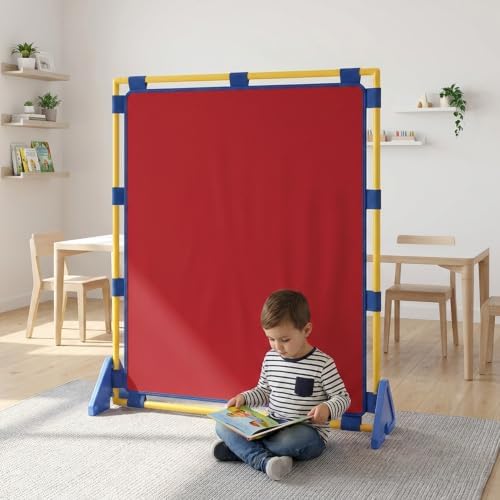 Children's Factory PlayPanel Room Divider 59.5" x 47.5", Red by ChildrensFactory