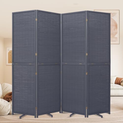 Room Divider Folding Privacy Screens,Hand-Made Natural Bamboo Room Dividers by HOMSCREENER