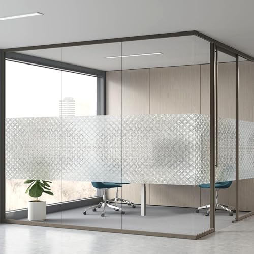 Qualsen Window Privacy Film, Stained Glass Decorative Film, 17.4'' x 78.7'' - Image 6