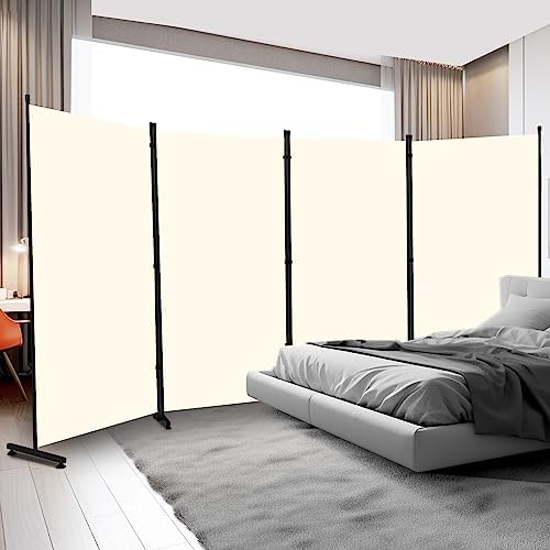 4 Panel Folding Room Divider,Privacy Screen Freestanding Space Separator by YASRKML