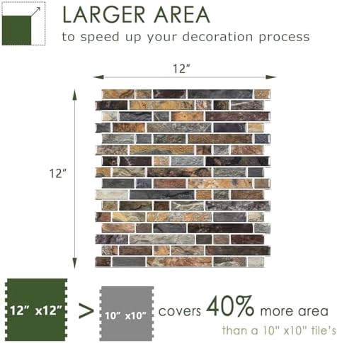STICKGOO Peel and Stick Wall Tile Self-Adhesive Backsplash Thicker Design - Image 5