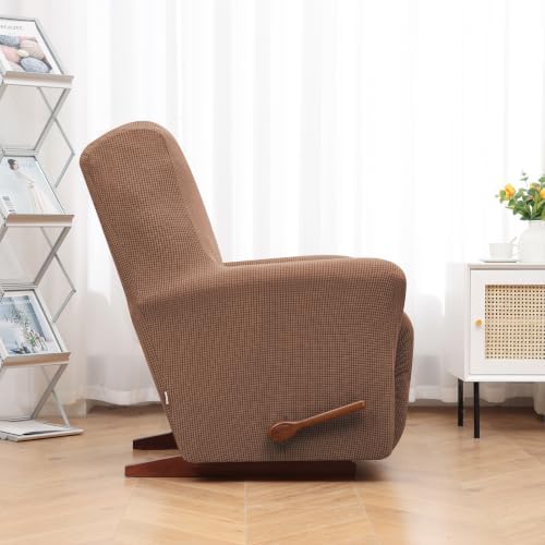 KEKUOU Recliner Chair Covers, 1-Piece Lazy Boy Recliner Covers, Camel - Image 3