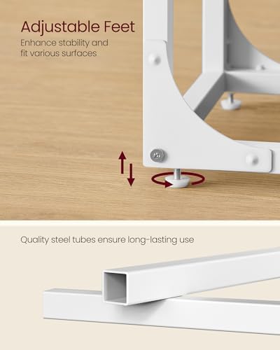 VASAGLE C-Shaped End Table, Small Sofa Side Table with Metal Frame - Image 6