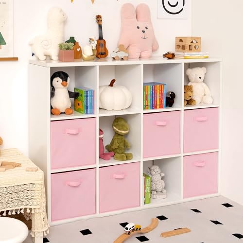 GRANNY SAYS 13x13 Cube Storage, Pink Storage Cube Organizer Bins, 6-Pack - Image 2