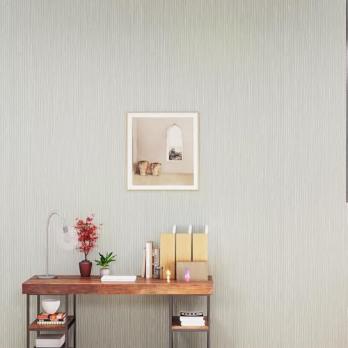 Modern Peel and Stick Wallpaper 17.3" x 197" Self Adhesive Wallpaper Textured Neutral Stripe Contact Paper Removable Vinyl Wall Paper for Living Room Bedroom Accent Wall Modern Minimalist Wall Decor - Image 7