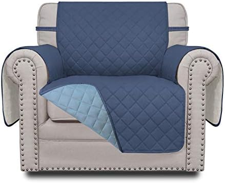 Easy-Going Reversible Couch Cover, Small Chair, Dark Blue/Light Blue by Easy-Going