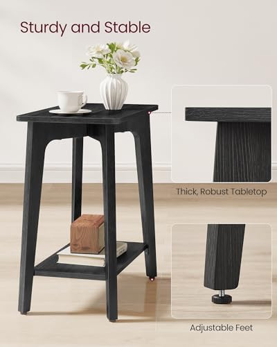 VASAGLE Side Table, 2-Tier Small Rectangular End Table, Nightstand - Image 5