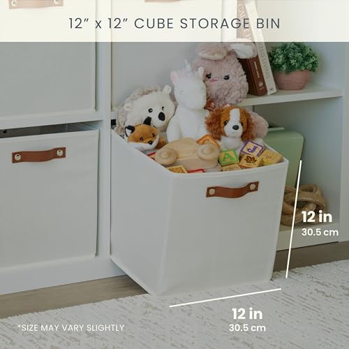 OrganiHaus 12x12 Cube Storage Bins, Set of 4 - Fabric Storage Cubes - Image 2