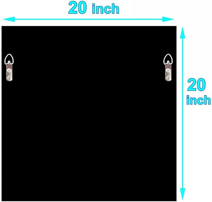 20" Square Crushed Diamond Silver Glass Mirror for Wall Decor - Image 7