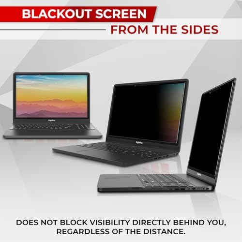 SightPro Magnetic Laptop Privacy Screen 15.6 Inch 16:9 - Patented Removable Laptop Privacy Filter Shield and Protector - Image 6
