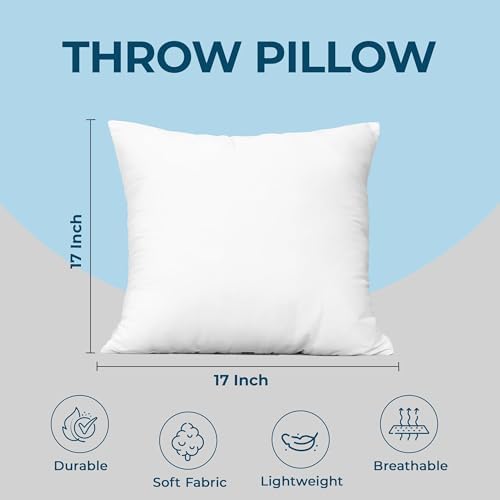 Utopia Bedding Throw Pillows, Decorative 17x17 Pillow Inserts, Set of 4 - Image 4