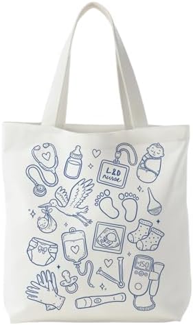Nurse Canvas Tote Bag, Nurse Appreciation Gifts, Nursing School Gift Reusable Shopping Grocery Bags by Unknown