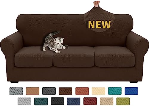 XINEAGE 4-Piece Stretch Sofa Cover, Washable Couch Covers for Dog by XINEAGE