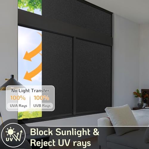 LUTE Blackout Window Film, Window Tint for Home Privacy, 23.6" x 78.7" - Image 4