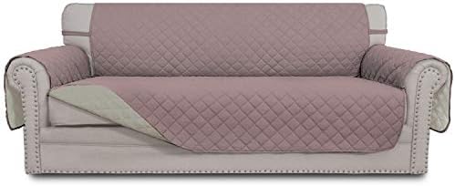 Easy-Going Reversible Couch Cover, 3 Cushion Sofa, X-Large, Pink/Beige by Easy-Going