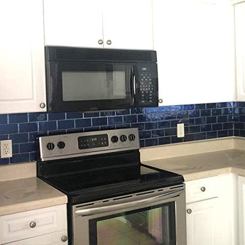 STICKGOO Peel and Stick Subway Tile, Stick on Tiles Backsplash for Kitchen & Bathroom in Deep Blue (Pack of 10, Thicker Design) - Image 4