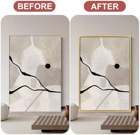 Lunghaa Peel and Stick Matte Gold Finish Molding Trim, 196.8" x 0.31" Flexible Decoration Strip for Wall, Tile Edge, Mirror, Cabinet, Furniture and DIY Home Decor - Image 3