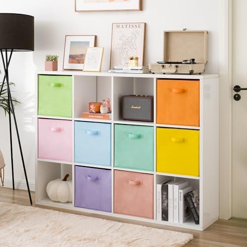 GRANNY SAYS 13 Inch Cube Storage Bins, Pastel Color, 8-Pack - Image 6