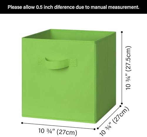 GRANNY SAYS 11 Inch Cube Storage Bins, Cube Storage Organizer, Rainbow - Image 6