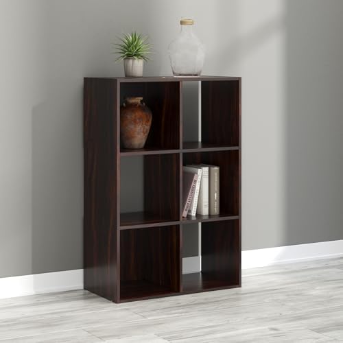 Signature Design by Ashley Glosmount 6 Cube Storage Organizer or Bookcase, Cherry & Light Brown - Image 2
