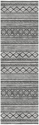 RUGSURE Washable Area Rugs 2'6'' x 8' - 1/6 Thick - Moroccan-Inspired -Stain & Water Resistant Non-Slip - Resistant Rug for Living Room, Bedroom, Nursery, Pet & Child Friendly (Black) - Image 2