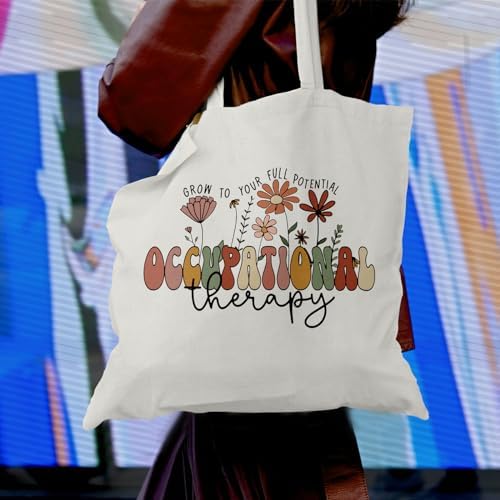 Occupational Therapy Canvas Tote - Mental Health, OT Appreciation Bag for Women - Image 2