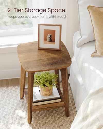 VASAGLE Side Table, 2-Tier Small Square End Table, Nightstand Set of 2 - Image 5