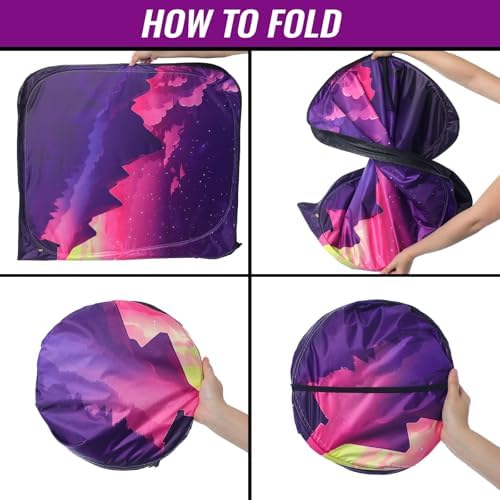 Car Windshield Sun Shade, Foldable Reflective UV Front Sunshade - Image 3