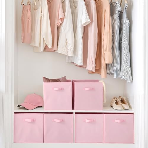 Cupic Cupid 6-Pack 13x13 Cube Storage Bins, Storage Cube Organizer, Pink - Image 4