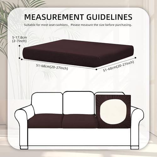8 Pcs Outdoor Cushion Covers, Patio Sofa Cushion Covers Replacement - Image 2