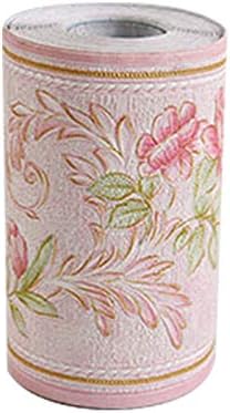 Creation Core 4.2x196.8 Waterproof Wallpaper Border 3D Pattern Wall Decor Removable Self Adhesive Kitchen Bathroom Tiles Sticker, Vine Pink - Image 2