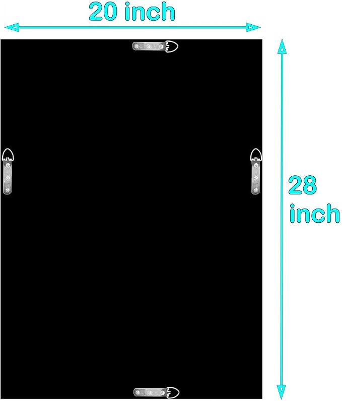 QMDECOR Crystal Crush Diamond Rectangle Silver Mirror for Wall Decoration 20x28inch Wall Hang Frameless Mirror Glass Diamond Decor. - Image 7