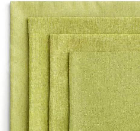 MIULEE Pack of 4 Decorative Outdoor Throw Pillow Covers Linen Waterproof Pillow Covers Summer Farmhouse Cushion Cases for Patio Garden Tent Balcony Couch Sofa 16x16 Inch Grass Green - Image 5