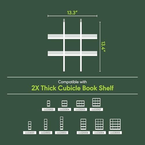 Furinno Cubicle Cube Insert, 9-Compartment Cube Organizer, Fits into Furinno Extra Thick Cubes, for Organizers and Storage, White (Does not fit IKEA Kallax Shelving) - Image 3