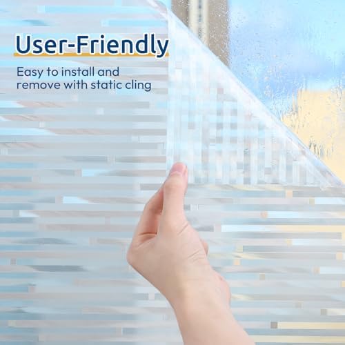 rabbitgoo Window Privacy Film, Frosted Glass Window Film, 23.6" x 78.7" - Image 4