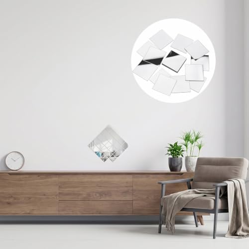 20Pcs Small Mirrors for Crafts, 2x2 Inch Mini Square Mirror Tiles - Image 5