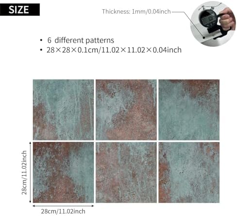 LiveInUrban Flat Metal Wall Panels Rustic Finish for Kitchen- Bronze - Image 4