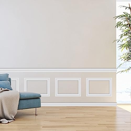 Peel and Stick Wall Molding Trim, Flexible Strip for Mirror Frame, Chair Rail Moulding, Wall Protection and Home DIY Decoration (118'' x 1.6'') - Image 4