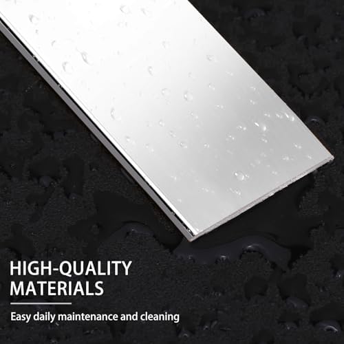 Lunghaa Peel and Stick Finish Molding Trim, Flexible Decoration Strip for Wall Tile Edge, Mirror, Cabinet, Furniture and DIY Home Decoration (Shiny Silver, 16.4 ft x 0.4 in) - Image 5