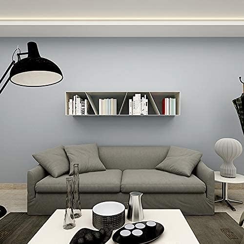 practicalWs Gray Self-Adhesive Wallpaper SelfA-dhesive Film Stick Paper | Easy to Apply Peel and Stick Wallpaper Shelf Liner Table and Door Reform Wall paper 15.75 Inch by 393.7 inch - Image 5