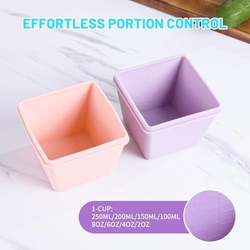 Gemice 1-Cup Silicone Freezer Molds with Lids & Base for Soup, 8-Pack - Image 6