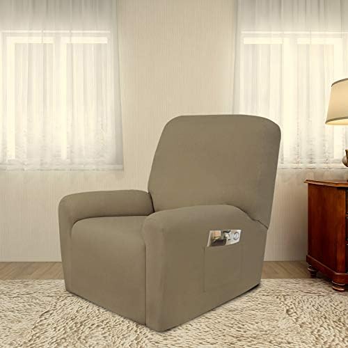 PureFit Stretc Recliner Chair Covers Fleece Soft Couch Covers for Sofa - Image 2