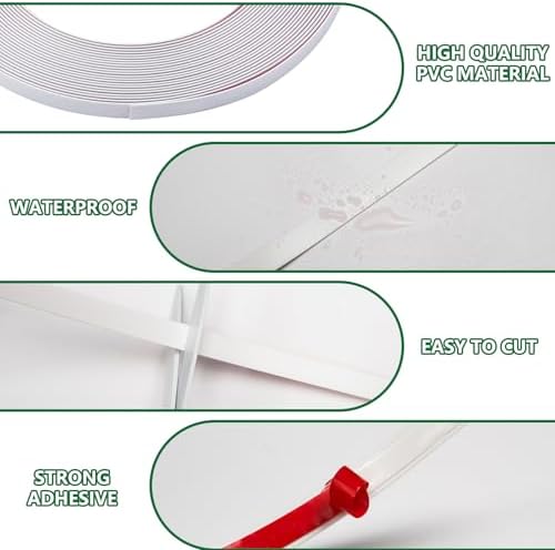 0.39in x 20Ft Peel and Stick Wall Molding Trim, Flexible Trim - Image 6