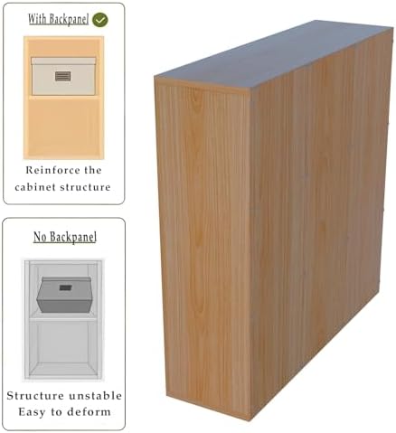 OSCHF 9-Cube Storage Shelf Bookcase, Oak - Image 3