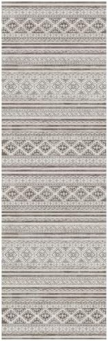 RUGSURE Washable Area Rugs 2'6'' x 8' - 1/6 Thick - Moroccan-Inspired -Stain & Water Resistant Non-Slip - Resistant Rug for Living Room, Bedroom, Nursery, Pet & Child Friendly (Brown) - Image 3
