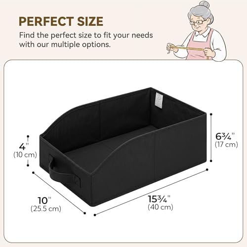 GRANNY SAYS Trapezoid Closet Organizers, 10" Lx15¾Wx6¾H, Black, 6-Pack - Image 6